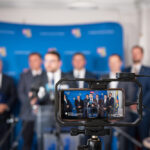 Przedstawiciele podpisujący umowę o współpracy, reprezentujący: Aglomerację Rzeszowskę, Prešovský samosprávny kraj oraz Stowarzyszenie Euroregion Karpacki.